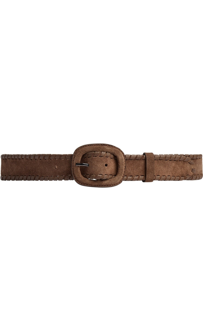 Depeche Belte - Jeans Suede - Dark Camel