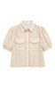 Continue Bluse - Charlotte Lace SS - Off White