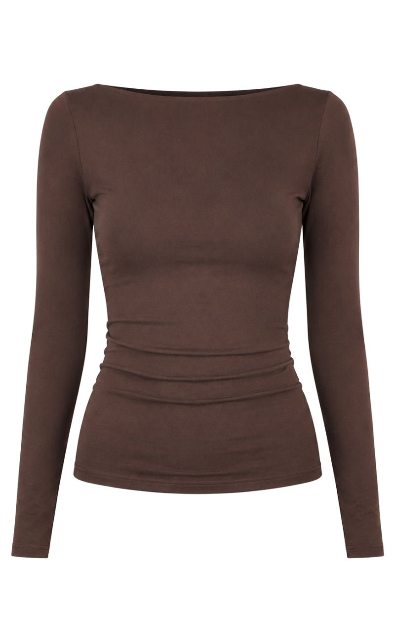 Say INA Copenhagen Bluse - Opal - Brown