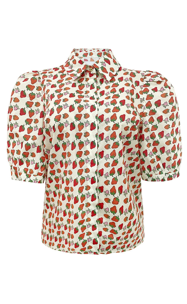Liberte Bluse - Flora - Strawberry