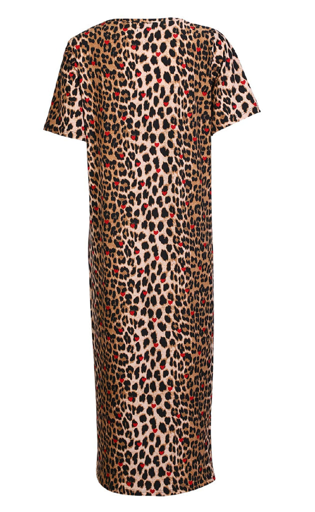 Liberte Kjole - Alma T-shirt - Lux Leo/Red Heart