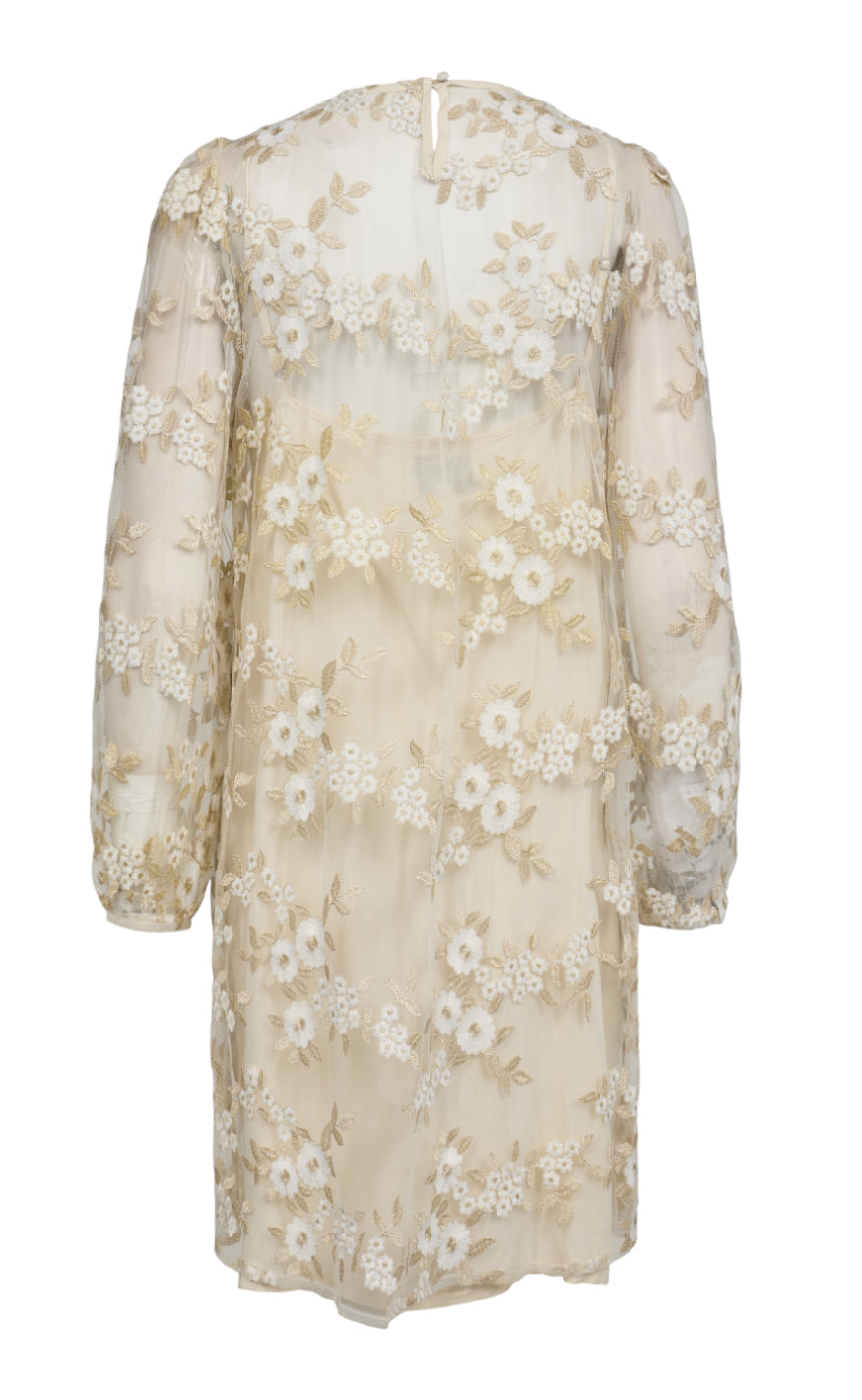 Liberte Kjole - Dolly - Creme Gold Flower