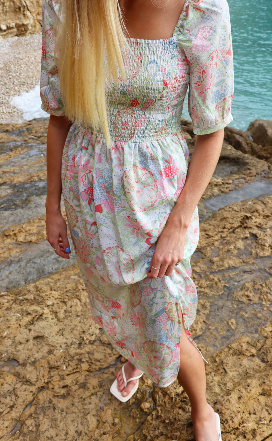 Liberte Kjole - Gro - Pastel Paisley