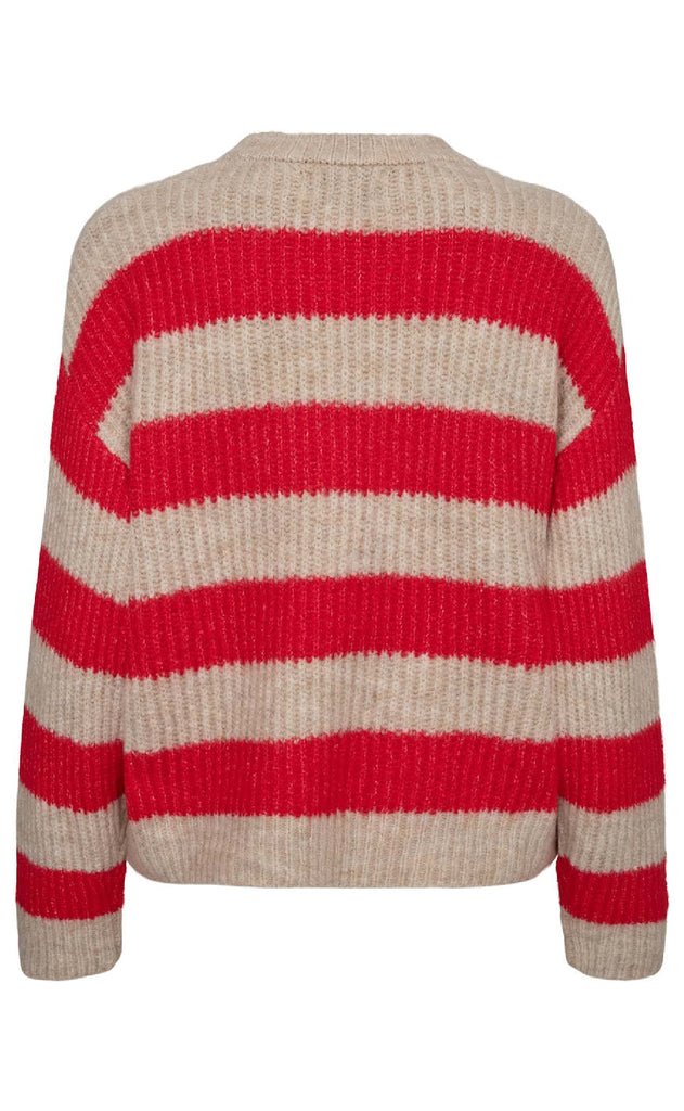 Liberte Pullover - Fro - Flamingo Red Creme Stripe