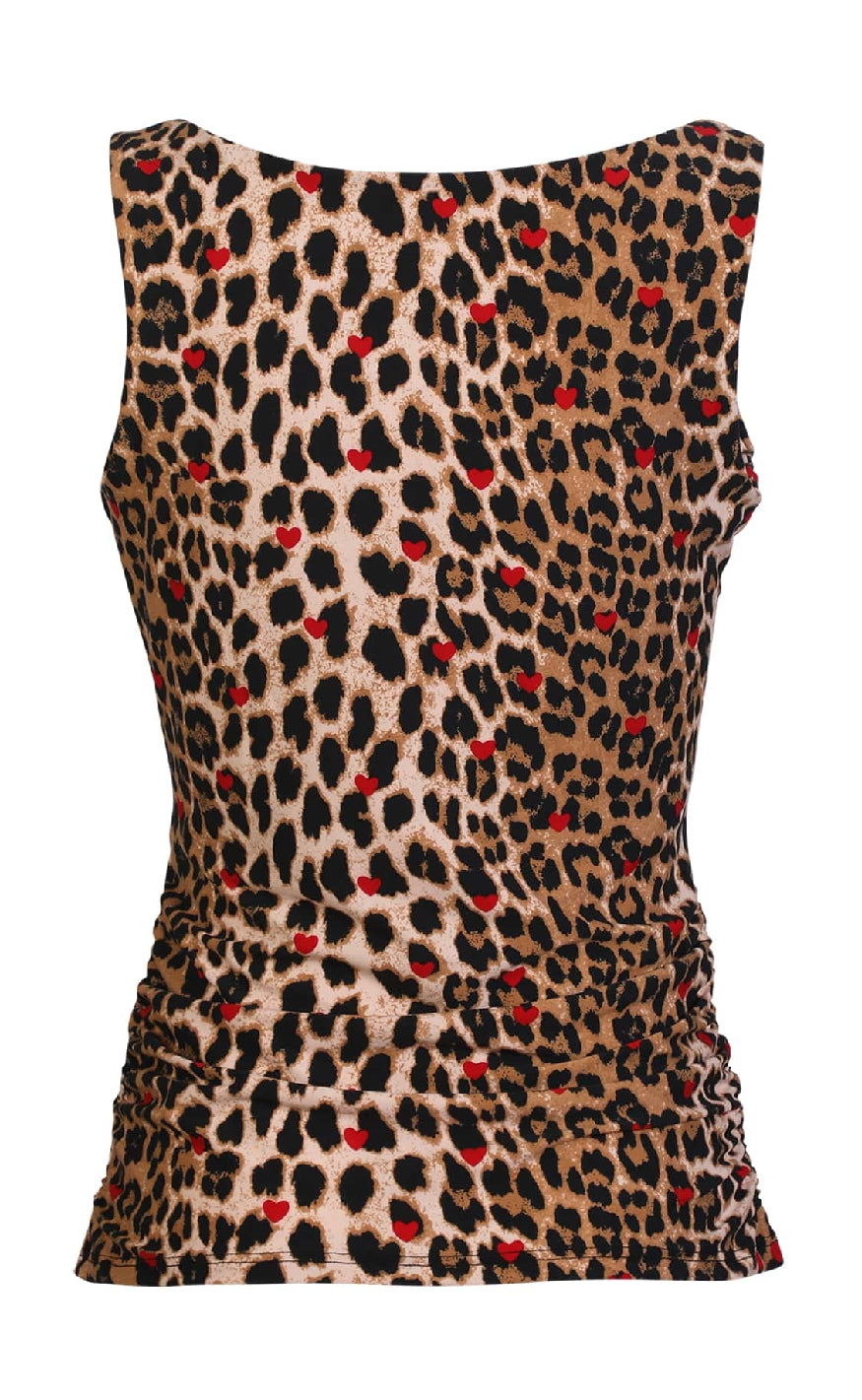 Liberte Topp - Alma Turn - Lux Leo/Red Heart