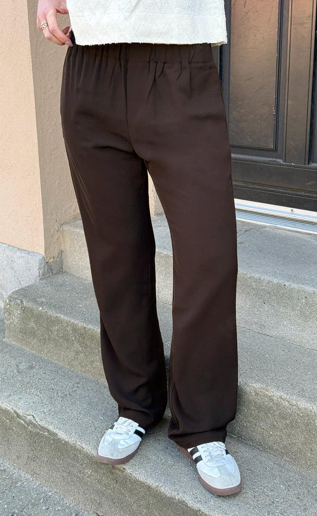 Say INA Copenhagen Bukser - Liva - Dark Brown