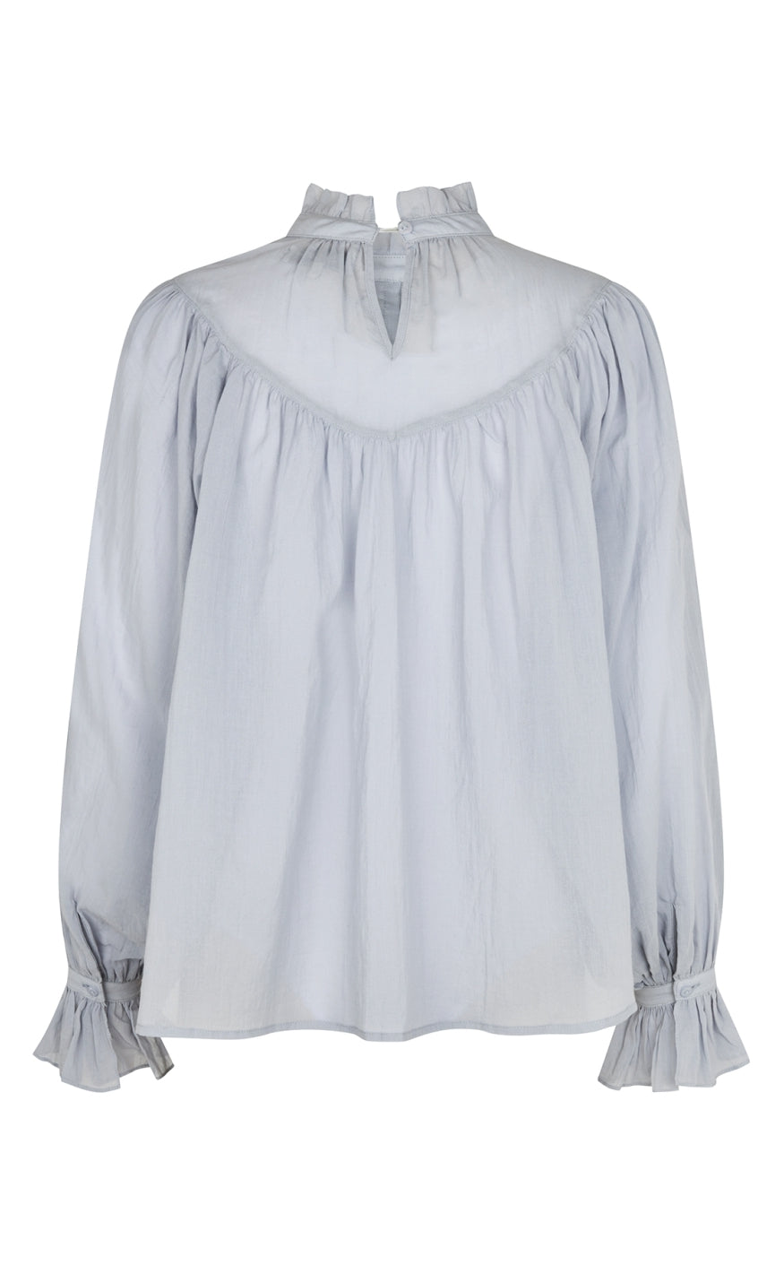 Lollys Laundry Bluse - Presley - Dusty Blue
