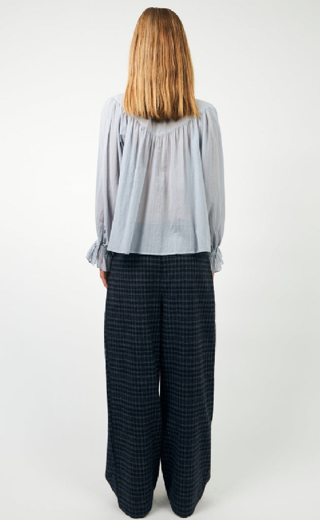 Lollys Laundry Bluse - Presley - Dusty Blue