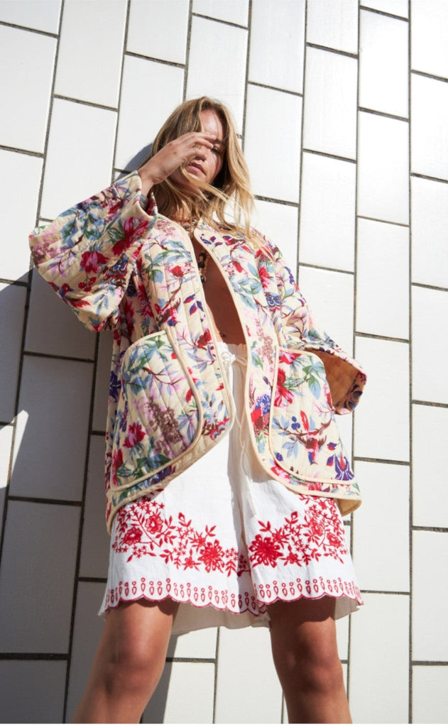 Lollys Laundry Jakke - Lulu - Flower Print