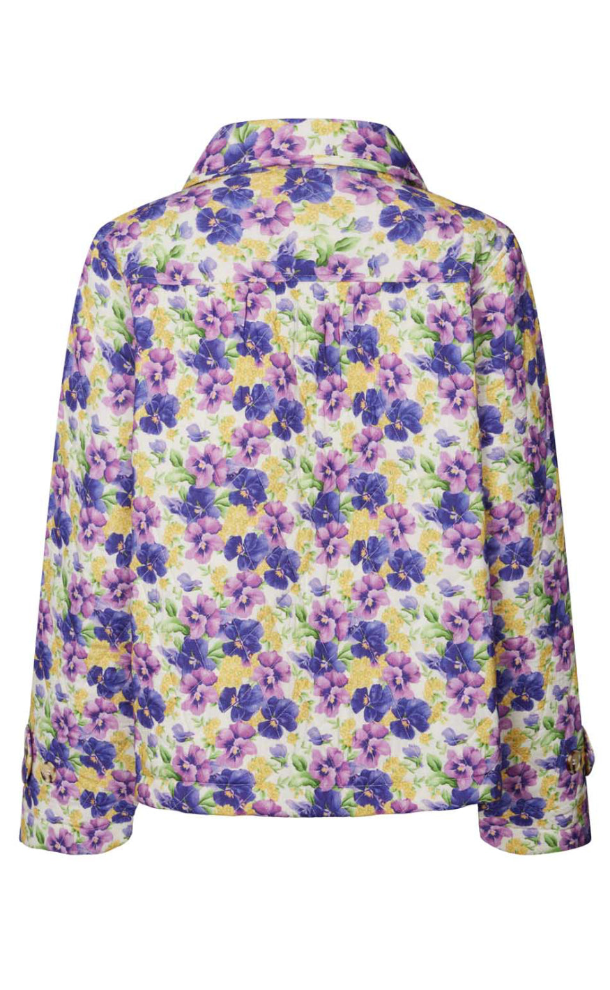 Lollys Laundry Jakke - Viola - Flower Print