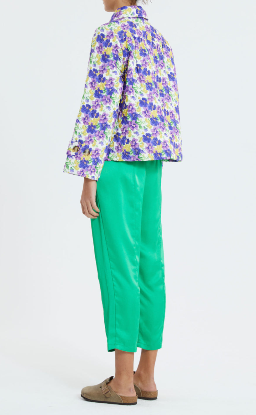 Lollys Laundry Jakke - Viola - Flower Print