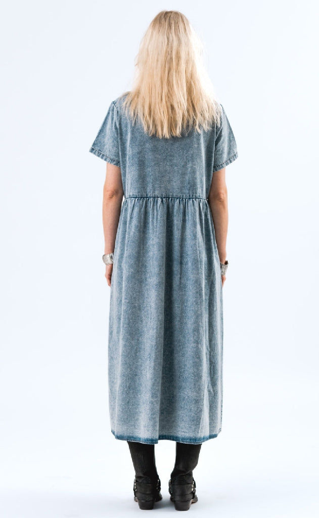 Lollys Laundry Kjole - Aliya - Washed Denim