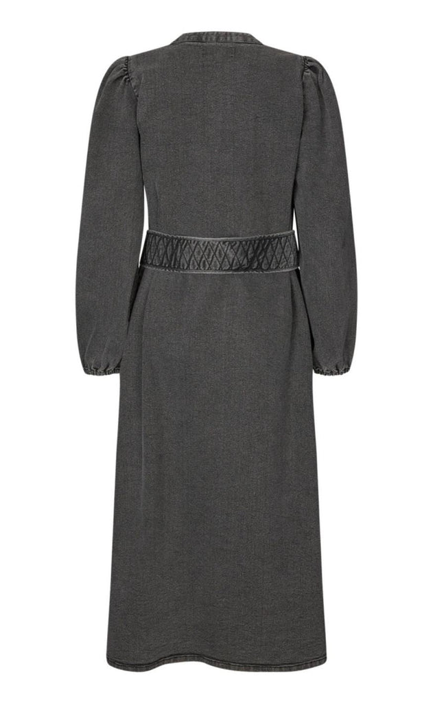 Lollys Laundry Kjole - Paris LL Midi - Washed Black