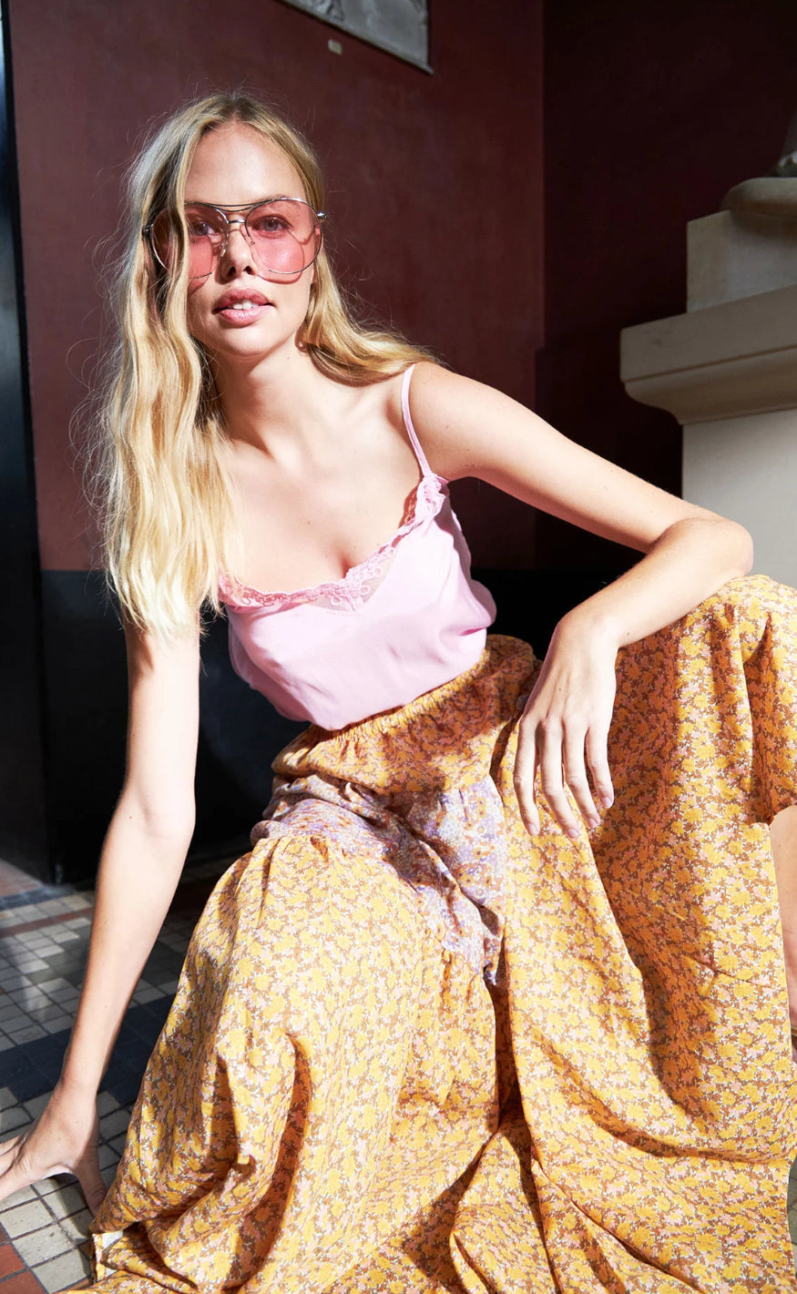 Lollys Laundry Skjørt  - Sunset - Multi