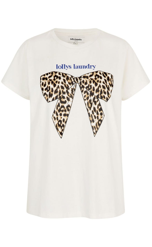 Lollys Laundry T-shirt - Roma Bow - White