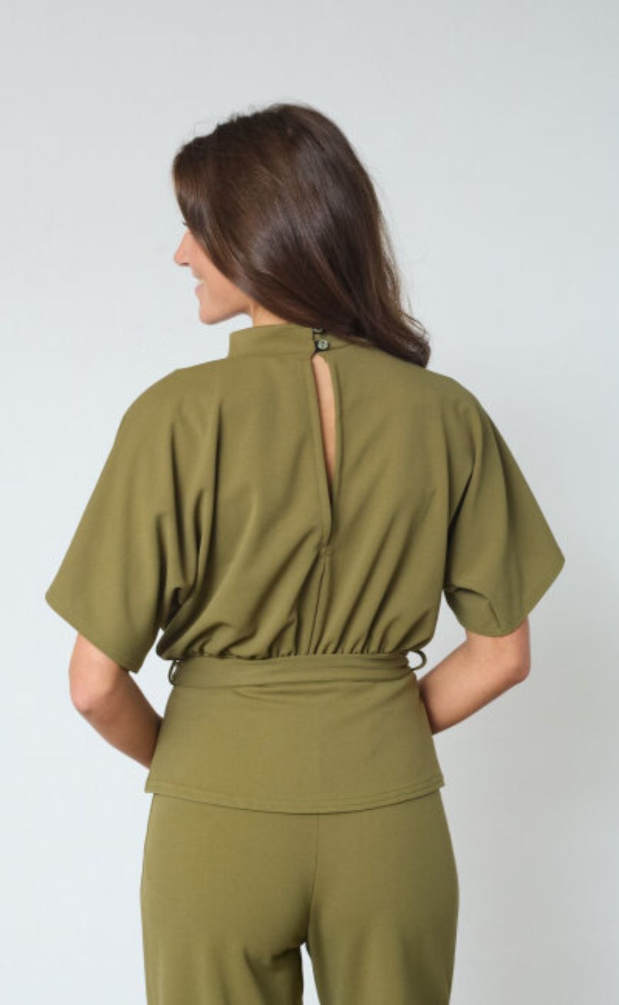 Sisters Point Bluse - Girl-Topp6 - Martini Olive