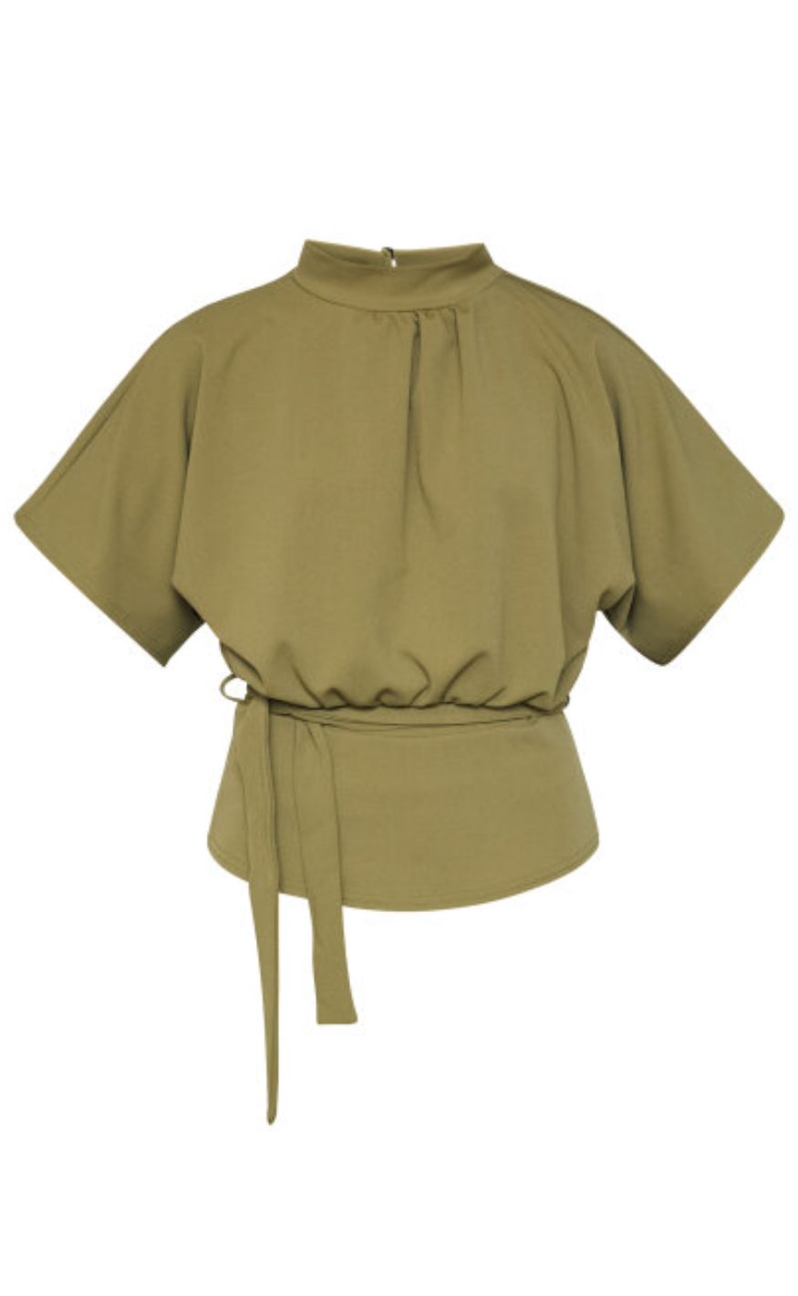 Sisters Point Bluse - Girl-Topp6 - Martini Olive