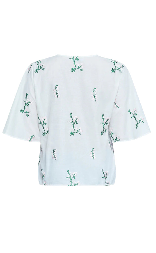 Love & Divine Bluse - Love1375-1 - Cream/Flower