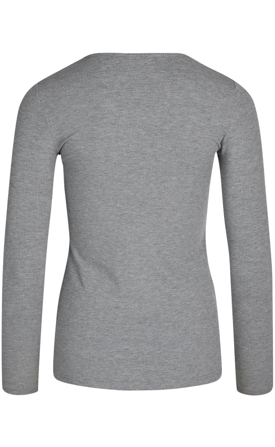 Love & Divine Bluse - Love660-11 - Grey Mel.