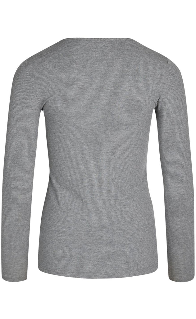 Love & Divine Bluse - Love660-11 - Grey Mel.