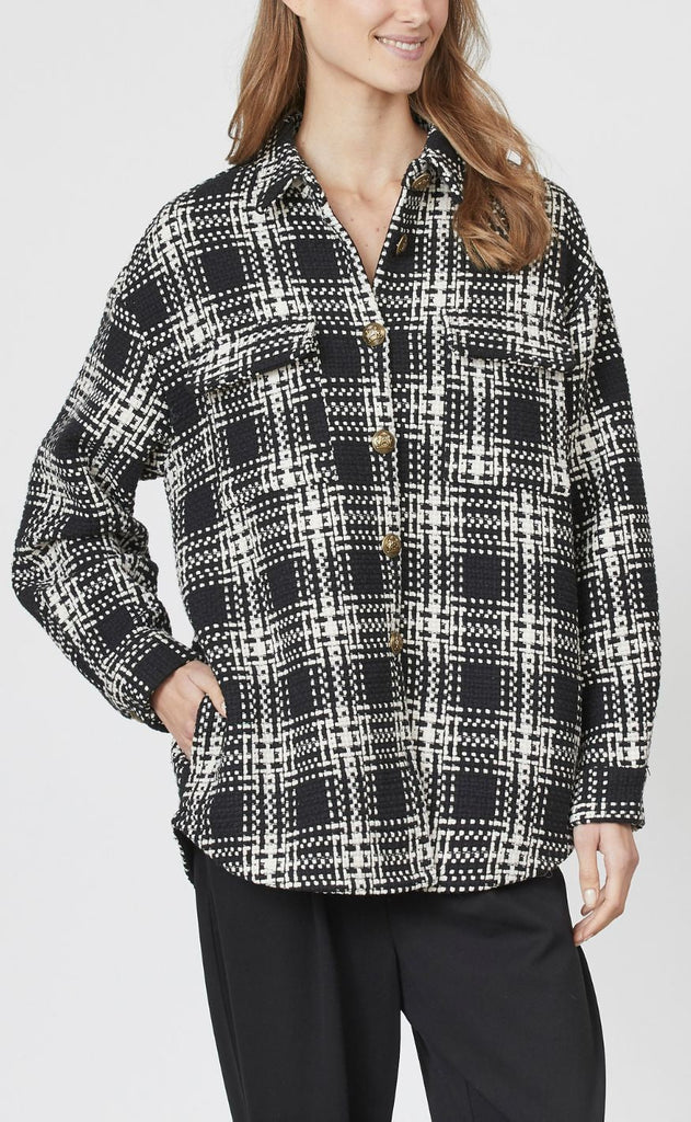 Love & Divine Jakke - Love446-6 - Black Check