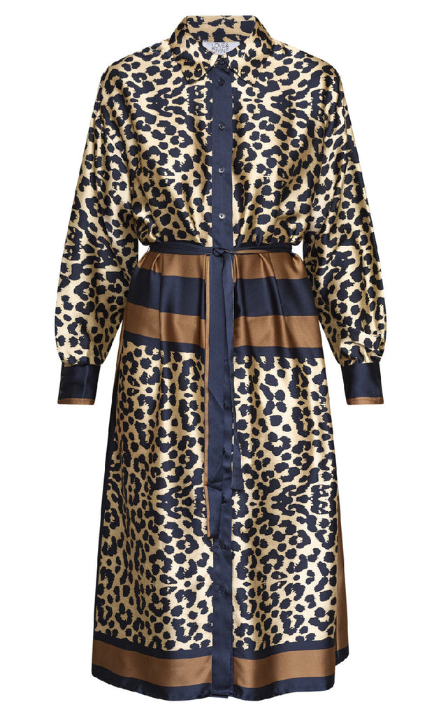 Love & Divine Kjole - Love1394 - Navy Leo