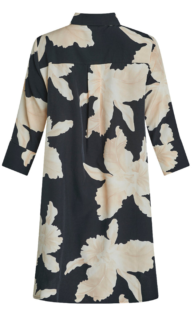 Love & Divine Kjole - Love441-36 - Black/Flower