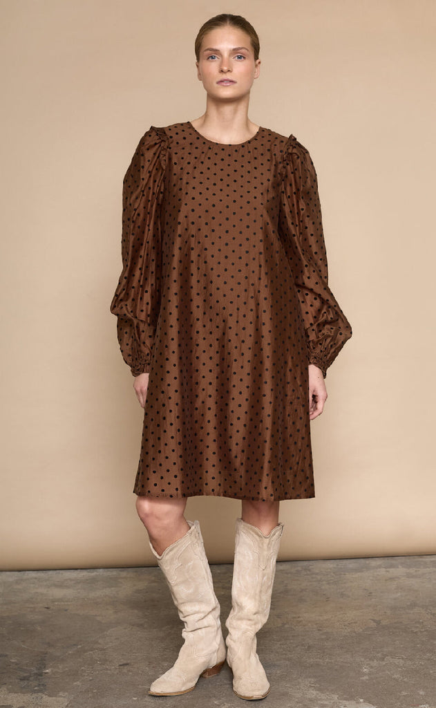 Love & Divine Kjole - Love870-3 - Chocolate/Dot