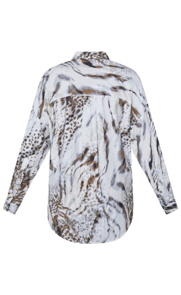 Love & Divine Skjorte - Love1107-1 - Cream/Brown