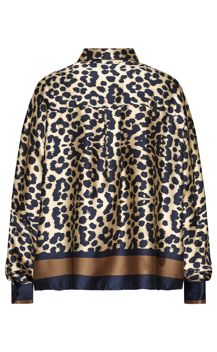 Love & Divine Skjorte - Love1393 - Navy Leo