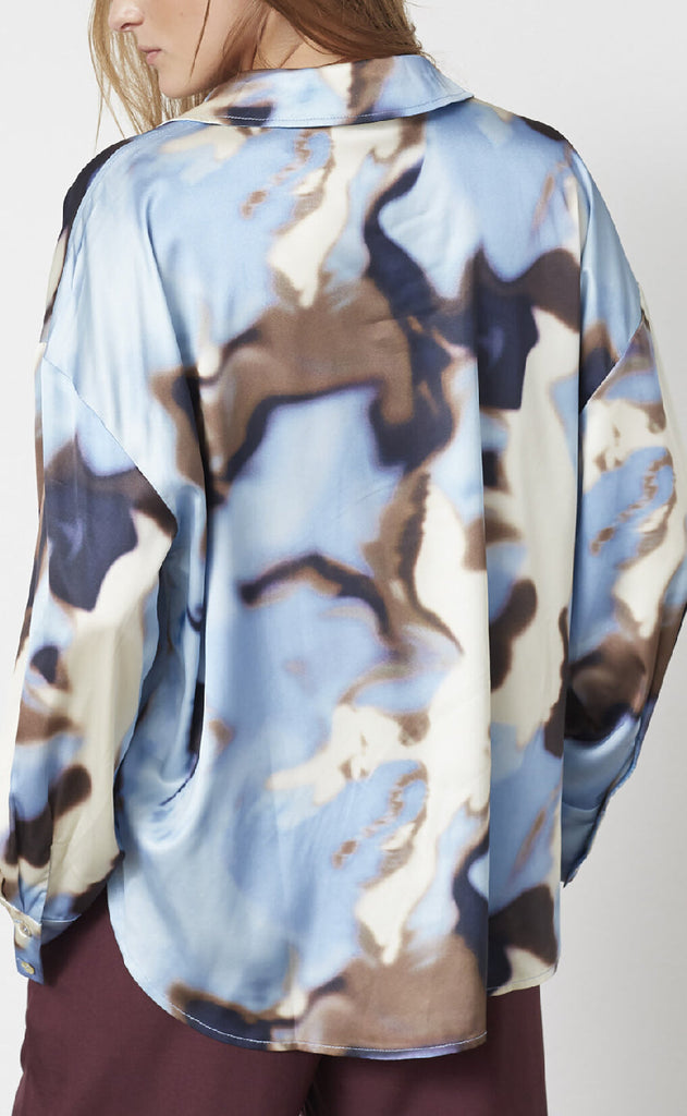 Love & Divine Skjorte - Love1432 - Blue Waterprint