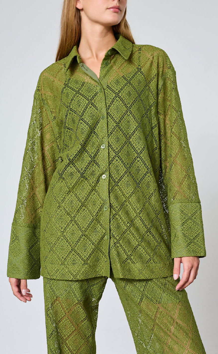 Love & Divine Skjorte - Love1439 - Lime Green