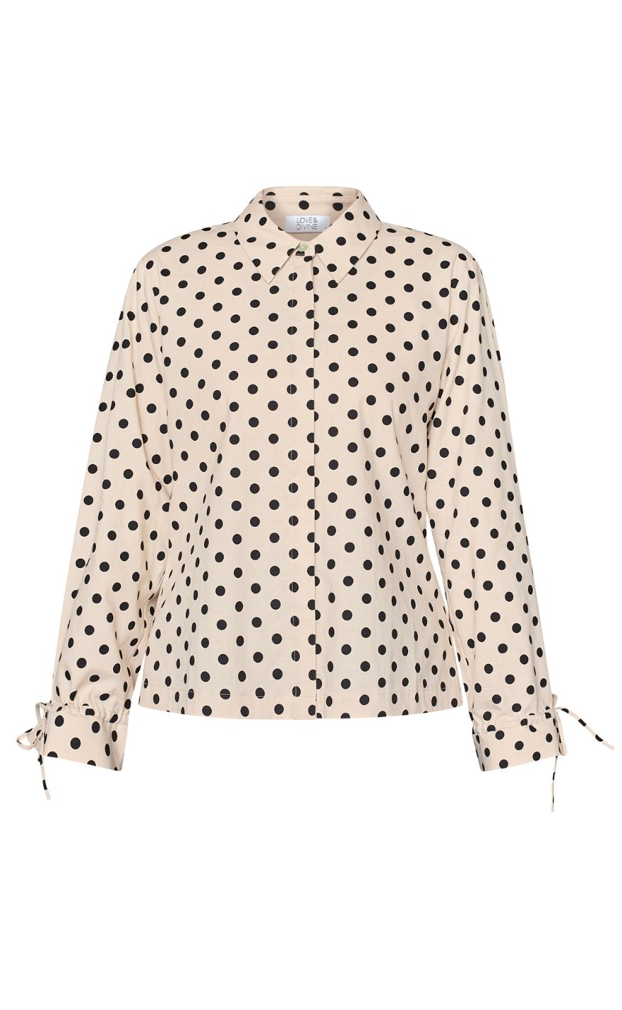 Love & Divine Skjorte - Love1497 - Cream/Dot