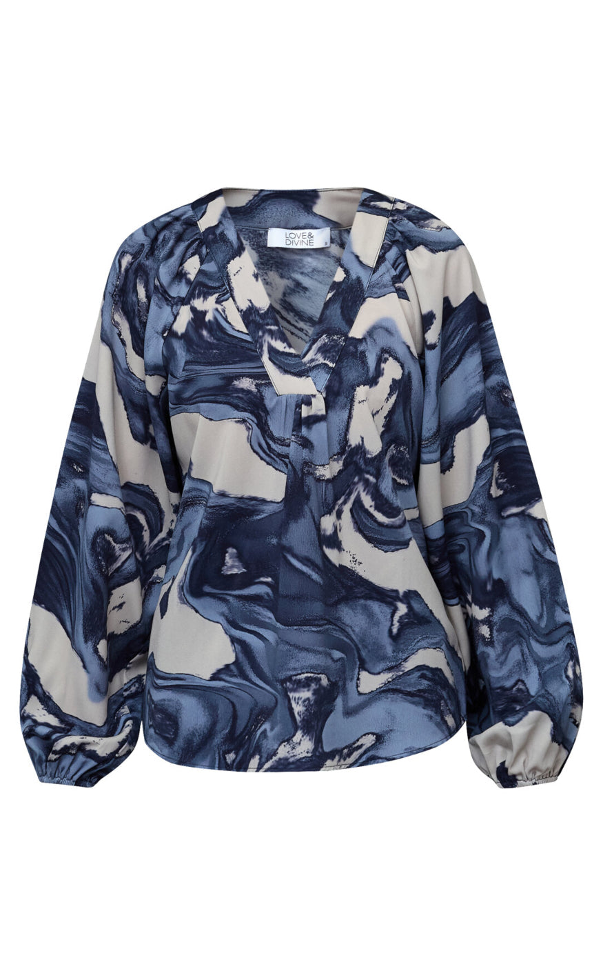 Love & Divine Skjorte - Love1529-1 - Blue Wave