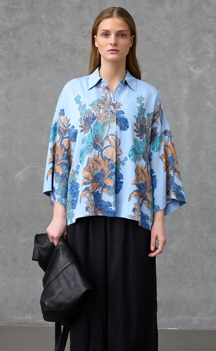 Love & Divine Skjorte - Love1553 - Blue Paisley