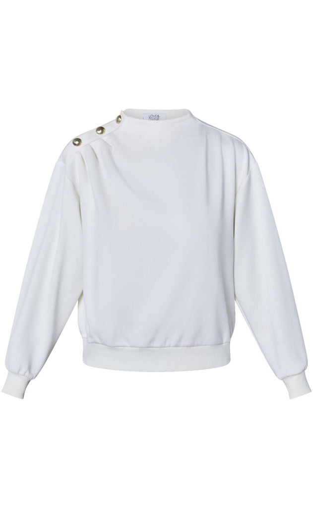 Love & Divine Sweatshirt - Love1410 - Cream