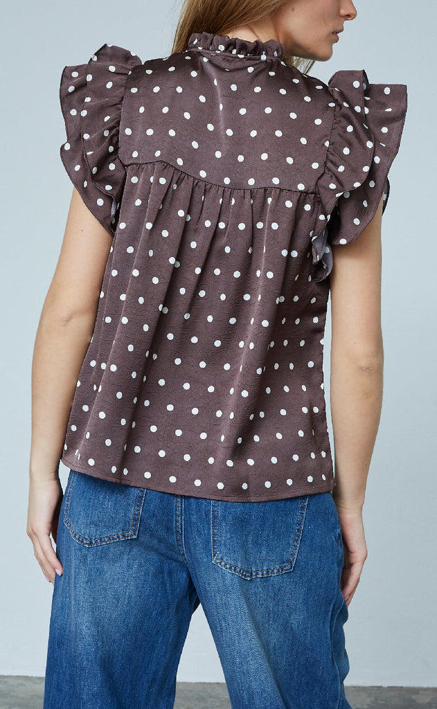 Love & Divine Topp - Love1387 - Brown/Dot