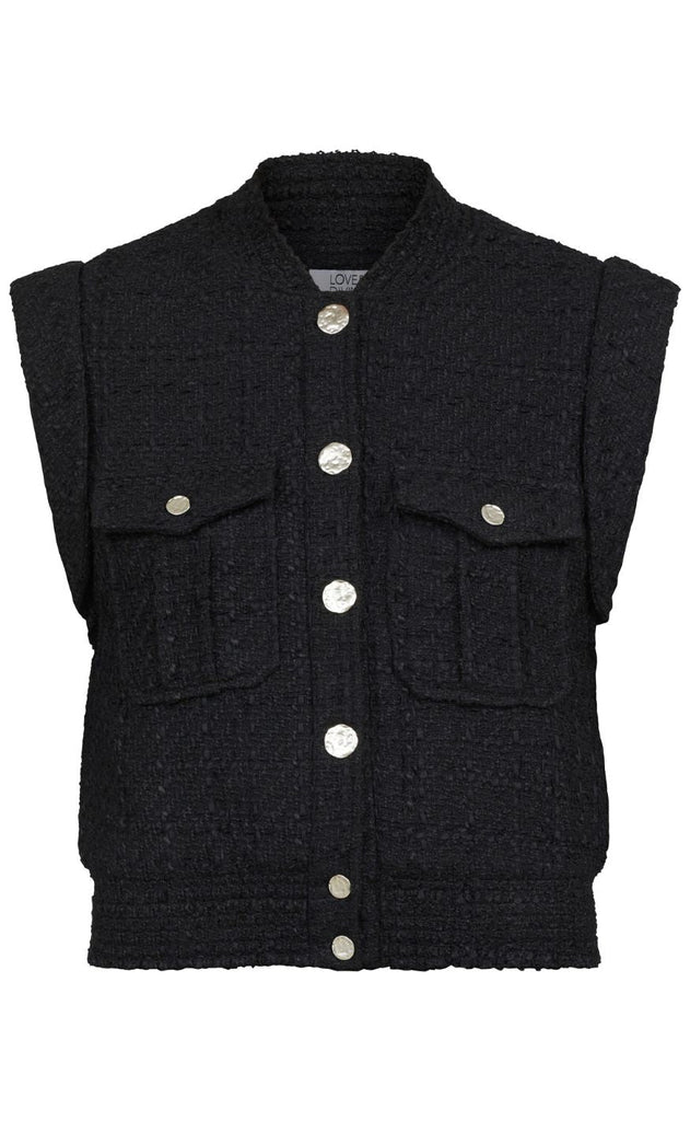 Love & Divine Vest - Love1273 - Black