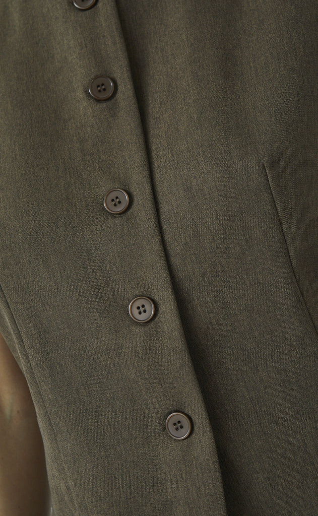 Love & Divine Vest - Love1343 - Brown Mel.