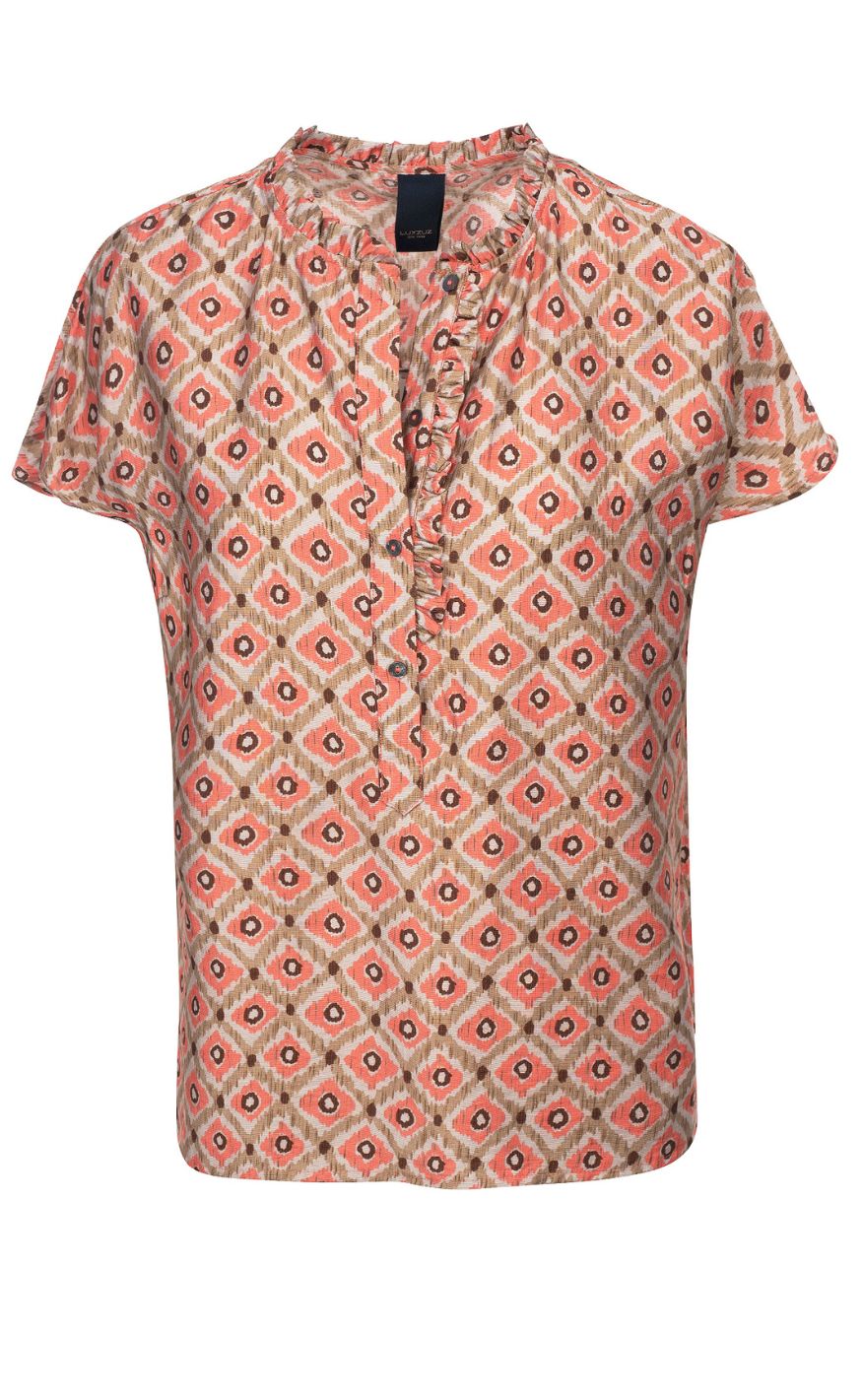 Luxzuz Bluse - Maritoana - Hot Coral