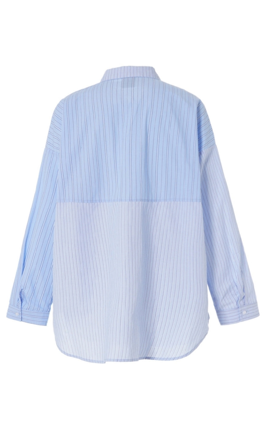 Luxzuz Bluse - Mixie - Bell Air Blue