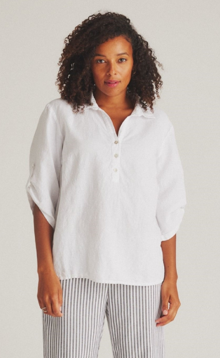 Luxzuz Bluse - Siwaia - White
