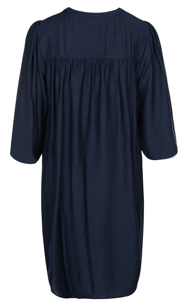 Luxzuz Kjole - Carolat - Navy Blue