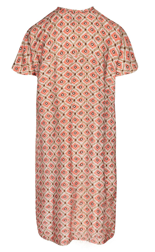 Luxzuz Kjole - Maritoni - Hot Coral