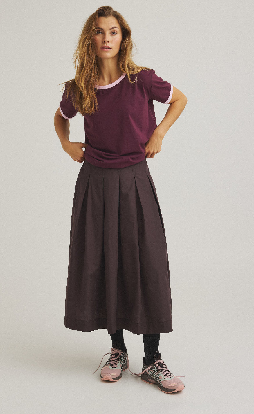 Luxzuz Nederdel - Jansine - Chocolate Plum