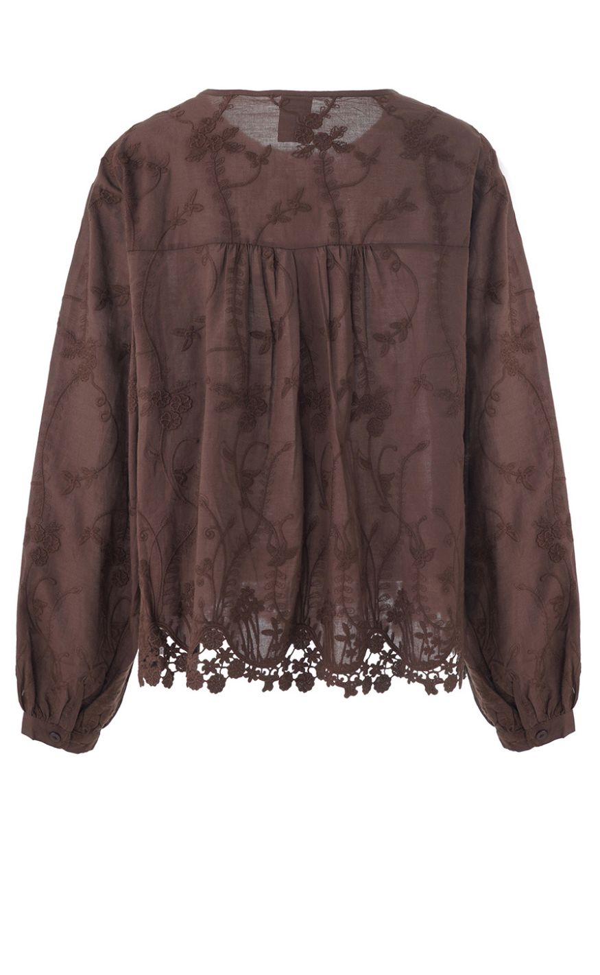 Luxzuz Skjorte - Alvild - 7795 Coffee Bean
