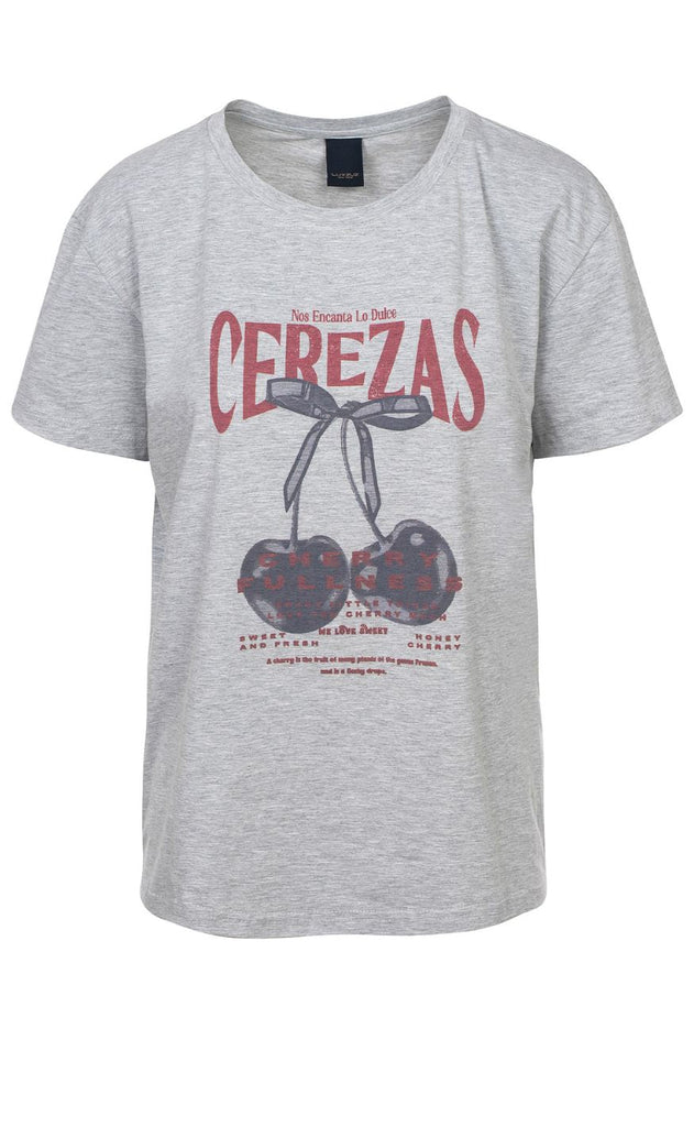 Luxzuz T-shirt - Cerez - Light Grey Melange