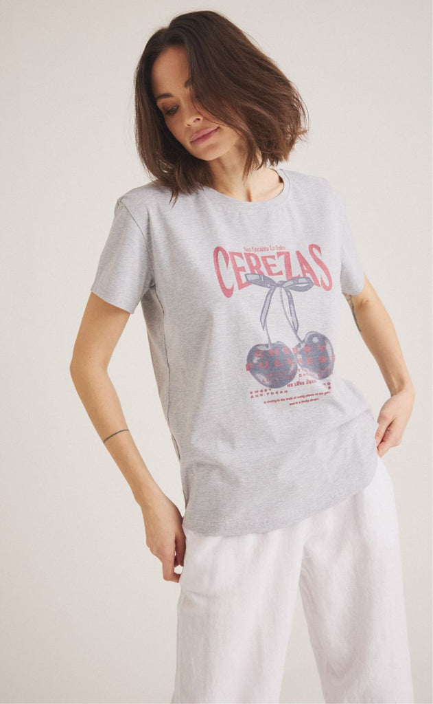 Luxzuz T-shirt - Cerez - Light Grey Melange
