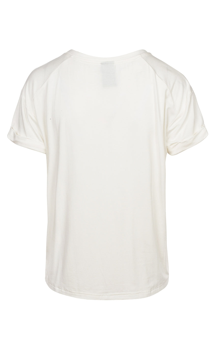 Luxzuz T-shirt - Love - Cream