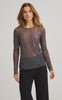 Luxzuz T-skjorte - Sigborg Dot Mesh - Blue Fog
